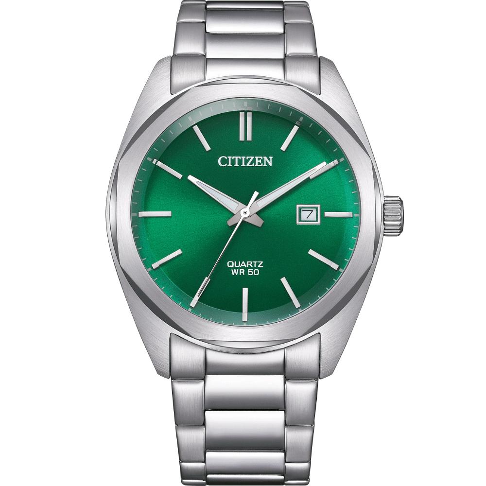 CITIZEN Elegant Collection Quartz Green Dial 41mm Silver Stainless Steel Bracelet BI5110-54X