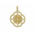 CHRISTIAN CHARMS Double Sided BabyJewels in K9 Yellow Gold with Zircon Stones BJ384.K9 - 1