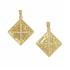 CHRISTIAN CHARMS Double Sided BabyJewels in K9 Yellow Gold with Zircon Stones BJ405.K9 - 0
