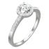 ΔΑΧΤΥΛΙΔΙ Ροζέτα SENZIO Collection Λευκό Χρυσό Κ18 με 0.32ct. Διαμάντι BLVD12388 - 0