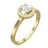 RING Halo SENZIO Collection Yellow Gold K18 with 0.50ct. Brilliant Cut Diamond BLVD12389 - 0