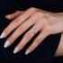RING Halo SENZIO Collection Yellow Gold K18 with 0.30ct. Oval Cut Diamond BLVD12390 - 1
