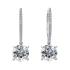 BRIZZLING EARRINGS Drop Silver 925° with Moissanite Diamonds BME045 - 1