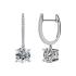 BRIZZLING EARRINGS Drop Silver 925° with Moissanite Diamonds BME045 - 0