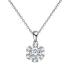 BRIZZLING NECKLACE Rosette Silver 925° with Moissanite Diamond BMP039 - 0