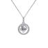 BRIZZLING NECKLACE Rosette Silver 925° with Moissanite Diamond BMP082 - 0