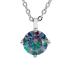 BRIZZLING NECKLACE Single Stone Silver 925° with Moissanite Diamond BMP2078-D - 0