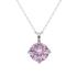 BRIZZLING NECKLACE Single Stone Silver 925° with Moissanite Diamond BMP2078-P - 0