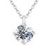 BRIZZLING NECKLACE Single Stone Silver 925° with Moissanite Diamond BMP2078 - 0