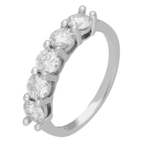 BRIZZLING RING Eternity Silver 925° with Moissanite Diamonds BMR2191.14 - 53167