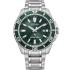 CITIZEN Promaster Marine Eco-Drive Green Dial 44.5mm Silver Stainless Steel Bracelet BN0199-53X - 0