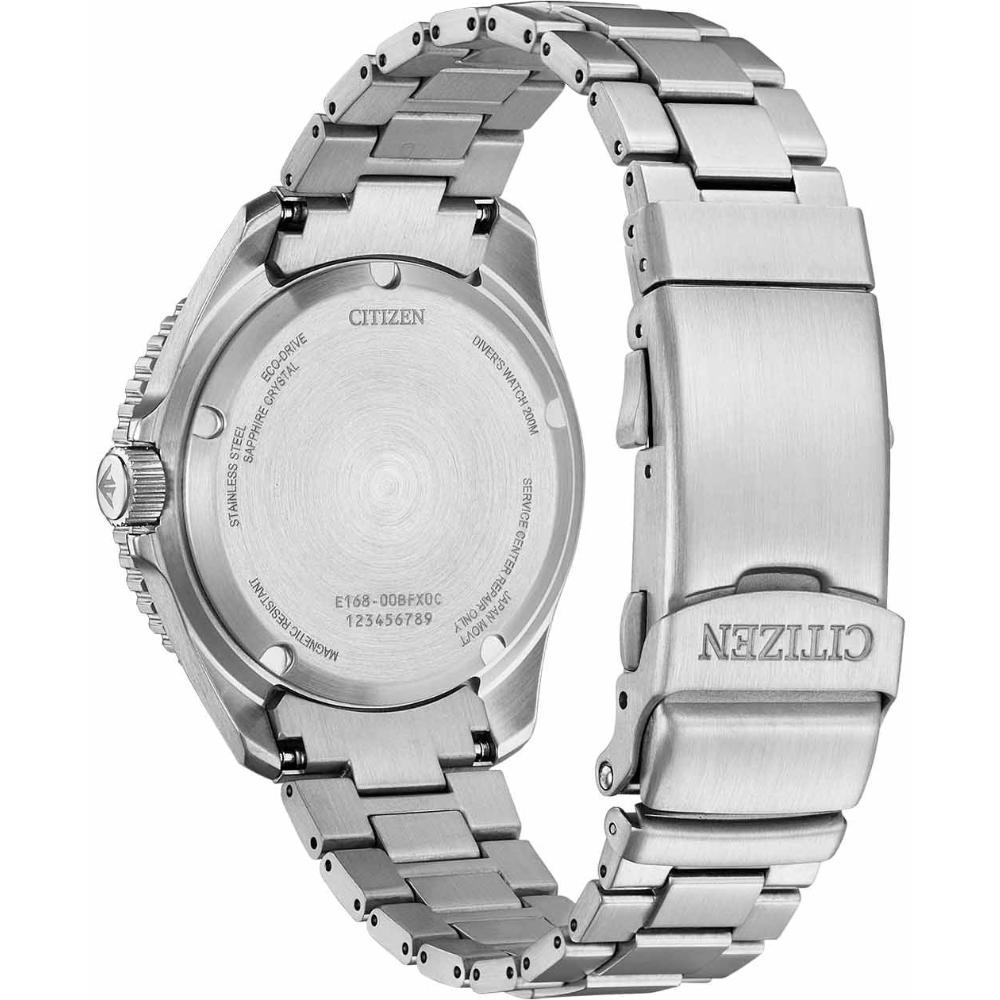 CITIZEN Promaster Eco-Drive Diver 200M Green Dial 40.55mm Silver Stainless Steel Bracelet BN0269-50W