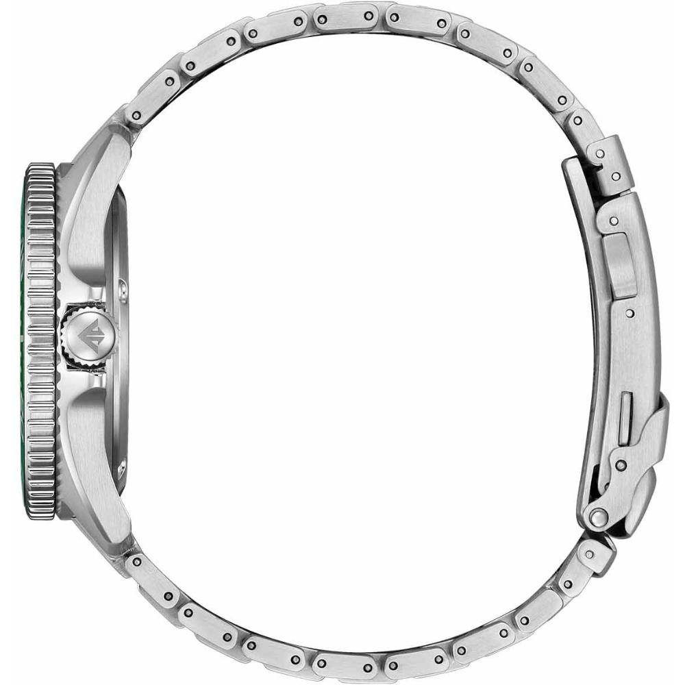 CITIZEN Promaster Eco-Drive Diver 200M Green Dial 40.55mm Silver Stainless Steel Bracelet BN0269-50W