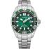 CITIZEN Promaster Eco-Drive Diver 200M Green Dial 40.55mm Silver Stainless Steel Bracelet BN0269-50W - 0