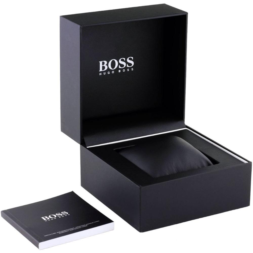 HUGO BOSS Top Watch Chronograph 44mm Black Stainless Steel Bracelet 1514095