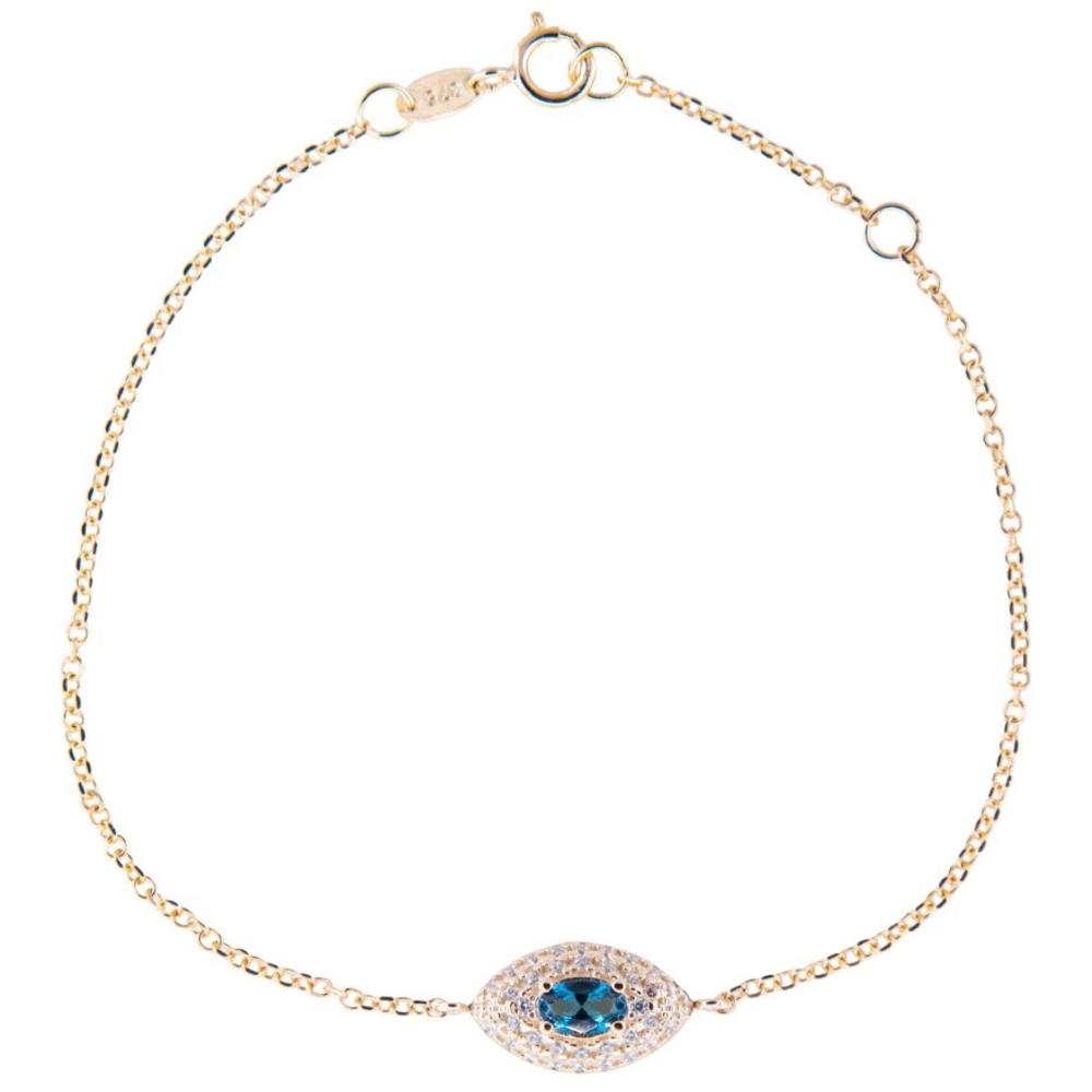 BRACELET SENZIO Collection 9K Yellow Gold with Zircon Stones BPXT819