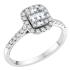 RING Single Stone White Gold K18 with 0.50ct. Diamonds BRI36001-W54-6 - 0