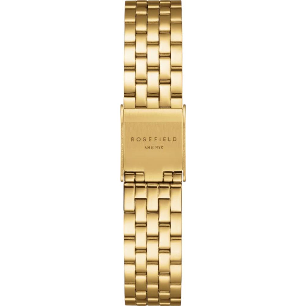 ROSEFIELD The Boxelle White Matte Dial 19.5 x19.5mm Gold Stainless Steel Bracelet BWGSG-B01