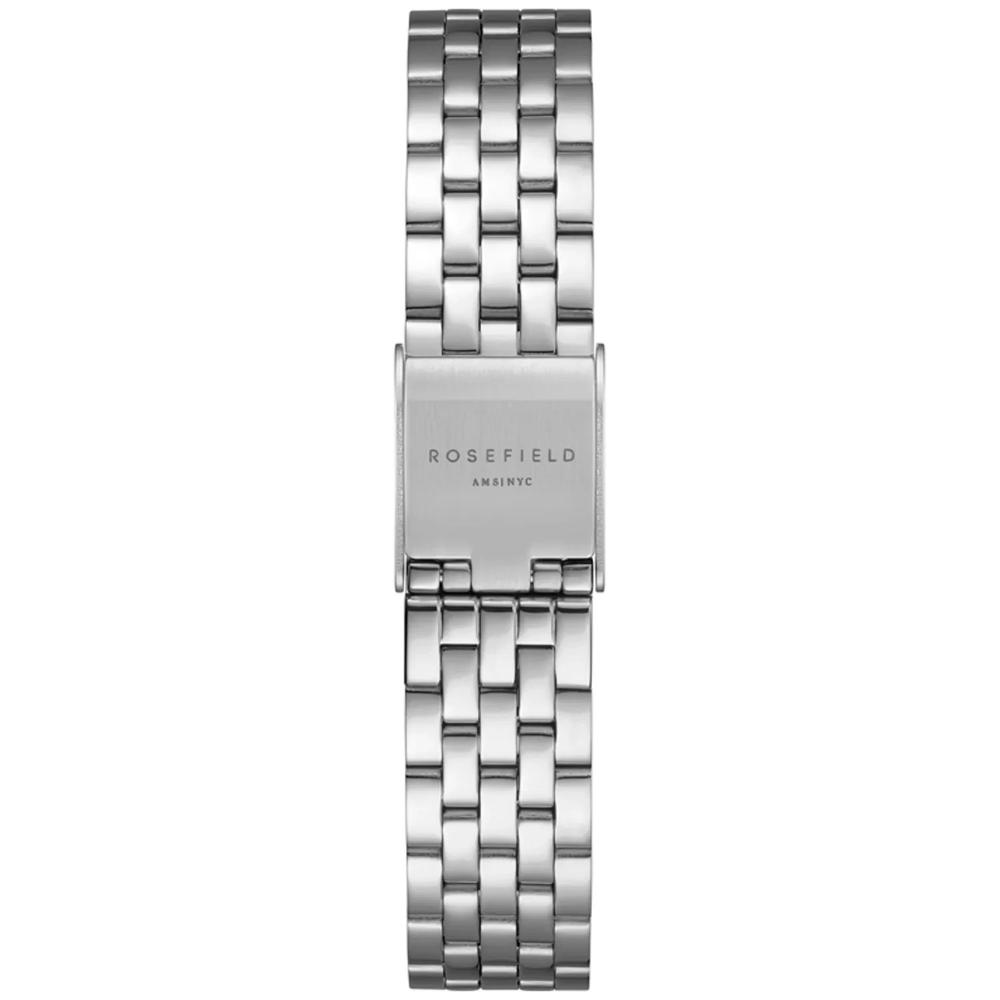 ROSEFIELD The Boxelle White Matte Dial 19.5 x 19.5mm Silver Stainless Steel Bracelet BWSSS-B02