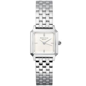 ROSEFIELD The Boxelle White Matte Dial 19.5 x 19.5mm Silver Stainless Steel Bracelet BWSSS-B02 - 55355