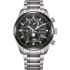 CITIZEN Tsuki-Yomi Eco-Drive Radio Controlled Moonphase Multifunction Black Dial 43mm Super Titanium Bracelet BY1018-80E - 0