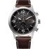 CITIZEN Eco-Drive Chronograph 43mm Silver Stainless Steel Brown Leather Strap CA0740-14H-0
