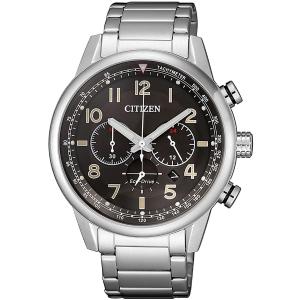 CITIZEN Eco-Drive Chronograph 43mm Silver Stainless Steel Bracelet CA4420-81E - 9616