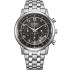 CITIZEN Classic Chronograph Eco-Drive Black Dial 42mm Silver Stainless Steel Bracelet CA4630-53E - 0