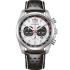 CITIZEN Vintage Chronograph Eco-Drive White Dial 41mm Silver Stainless Steel Black Leather Strap CA4640-09A - 0