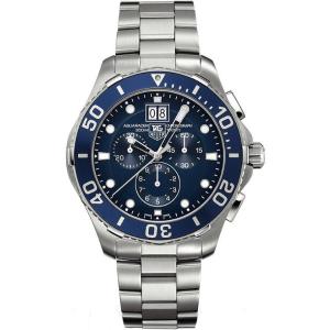 TAG HEUER Aquaracer Chronograph 43mm Silver Stainless Steel Bracelet CAN1011.BA0821 - 10900