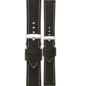 MORELLATO Carra Hand Made Watch Strap 22-20mm Black Extra Soft Vegetable Leather A01X6023E22019CR22 - 53294