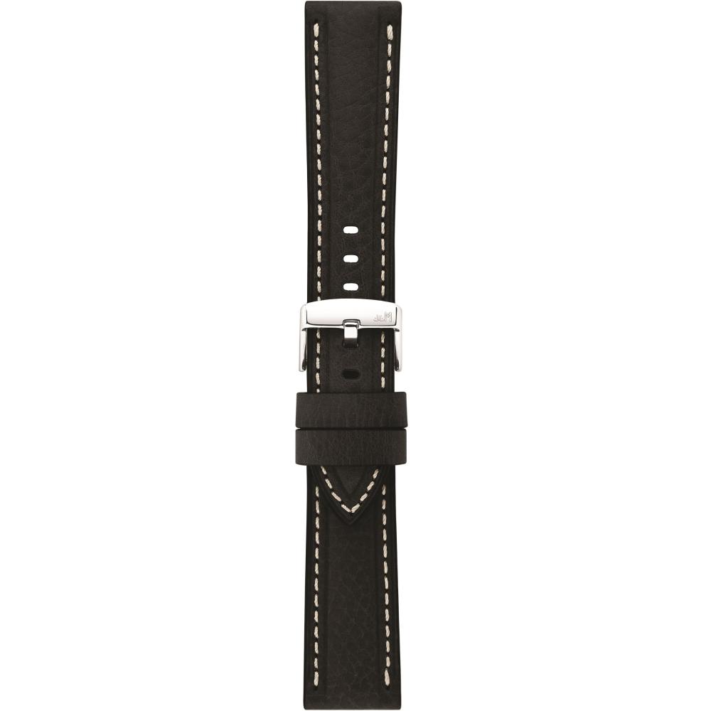 MORELLATO Carra Hand Made Watch Strap 22-20mm Black Extra Soft Vegetable Leather A01X6023E22019CR22