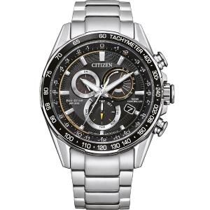 CITIZEN Promaster Land Eco-Drive Radio Controlled Multifunction Black Dial 43mm Silver Stainless Steel Bracelet CB5914-89E - 22962