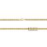 ΑΛΥΣΙΔΑ Λαιμού Κορδόνι Κούφιο #2 Κ14 45cm Κίτρινο Χρυσό CD025Y-K14.45 - 1