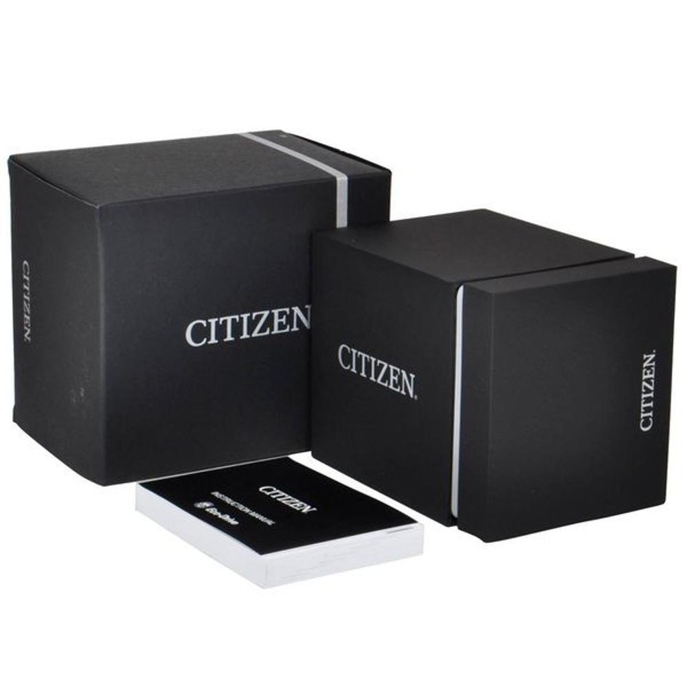 CITIZEN Elegance Automatic 40mm Silver Stainless Steel Black Leather Strap NH9131-14E