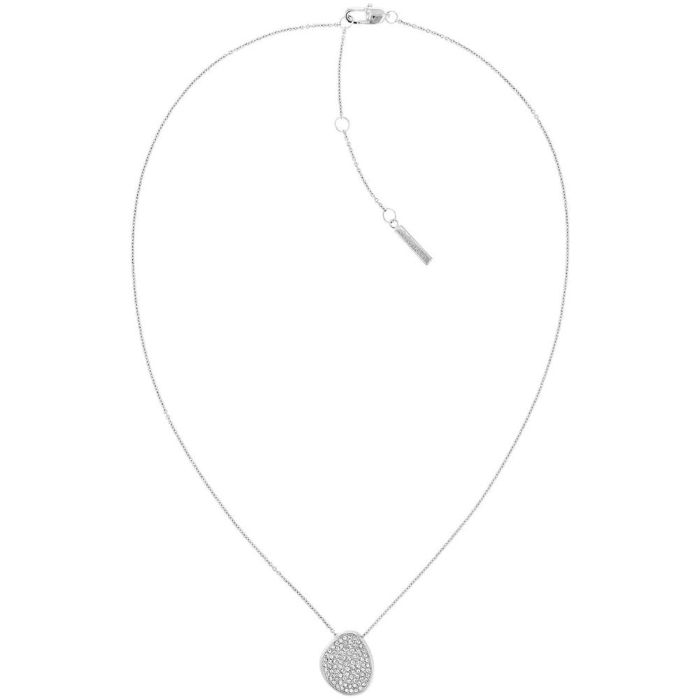 CALVIN KLEIN Fascinate Crystals Necklace Silver Stainless Steel 35000223