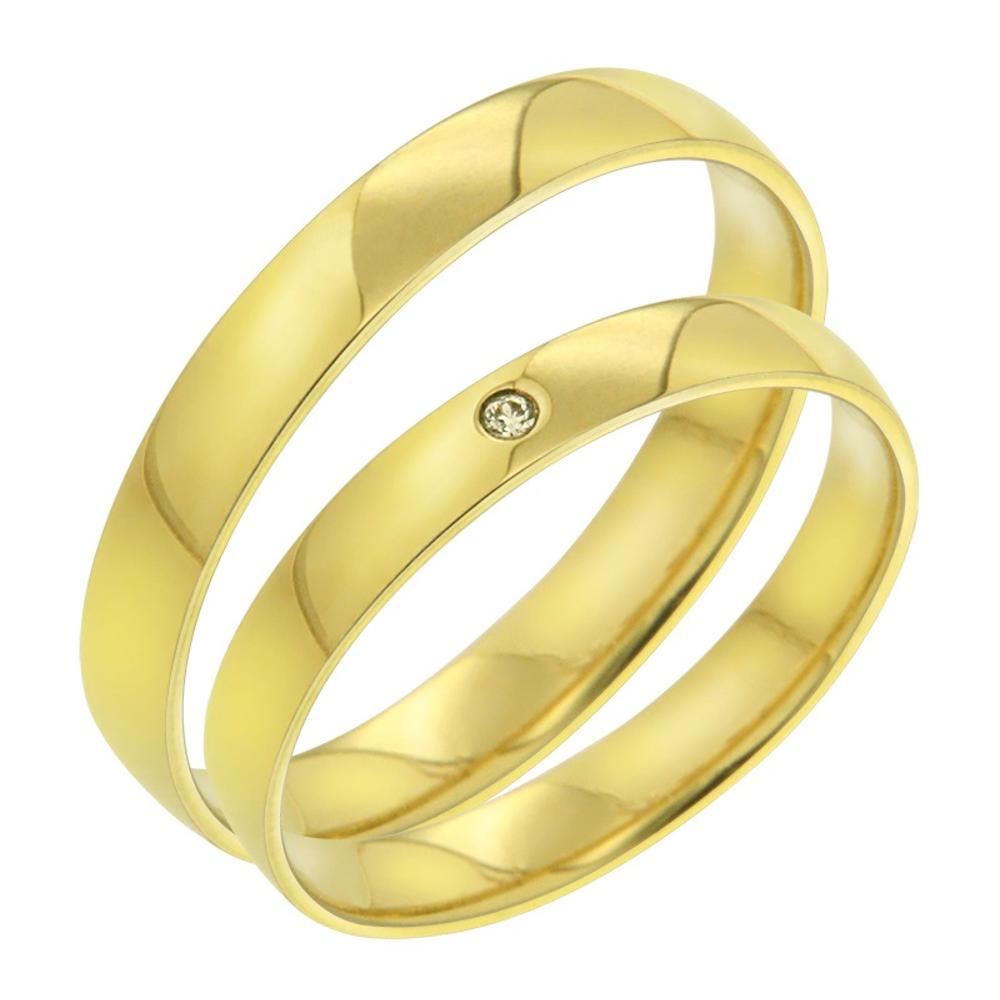 WEDDING RINGS Classic SENZIO Belibasakis 14K Yellow Gold CL001K 