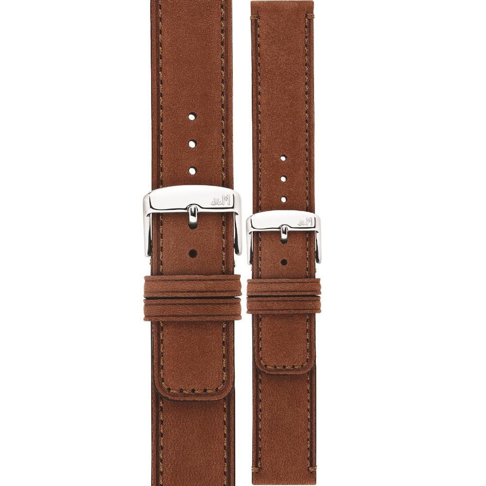 MORELLATO Coubert Hand Made Watch Strap 18-18mm Light Brown Extra Soft Nabuck Calf Leather A01X6021C38041CR18