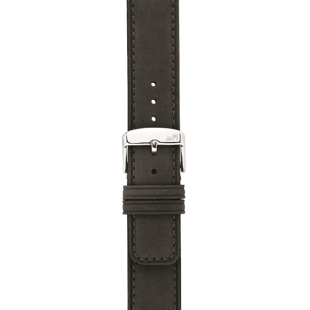 MORELLATO Coubert Hand Made Watch Strap 18-18mm Black Extra Soft Nabuck Calf Leather A01X6021C38090CR18