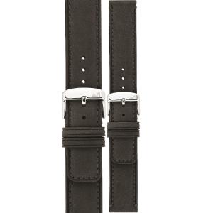 MORELLATO Coubert Hand Made Watch Strap 22-20mm Black Extra Soft Nabuck Calf Leather A01X6021C38090CR22 - 53142