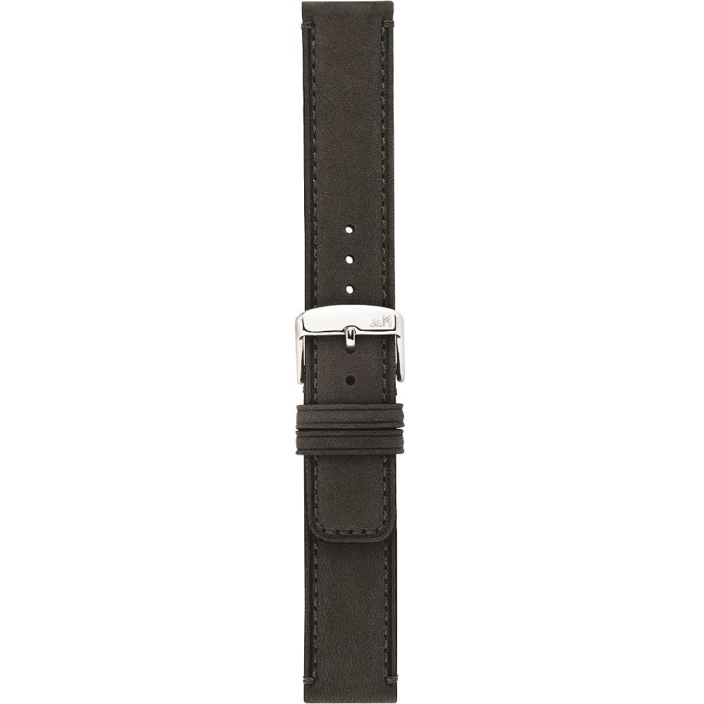 MORELLATO Coubert Hand Made Watch Strap 18-18mm Black Extra Soft Nabuck Calf Leather A01X6021C38090CR18