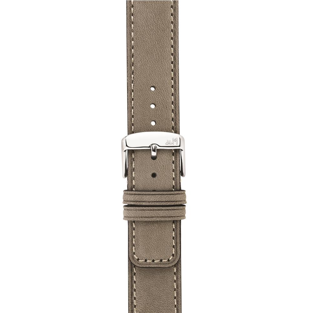 MORELLATO Coubert Hand Made Watch Strap 20-20mm Grey Extra Soft Nabuck Calf Leather A01X6021C38125CR20