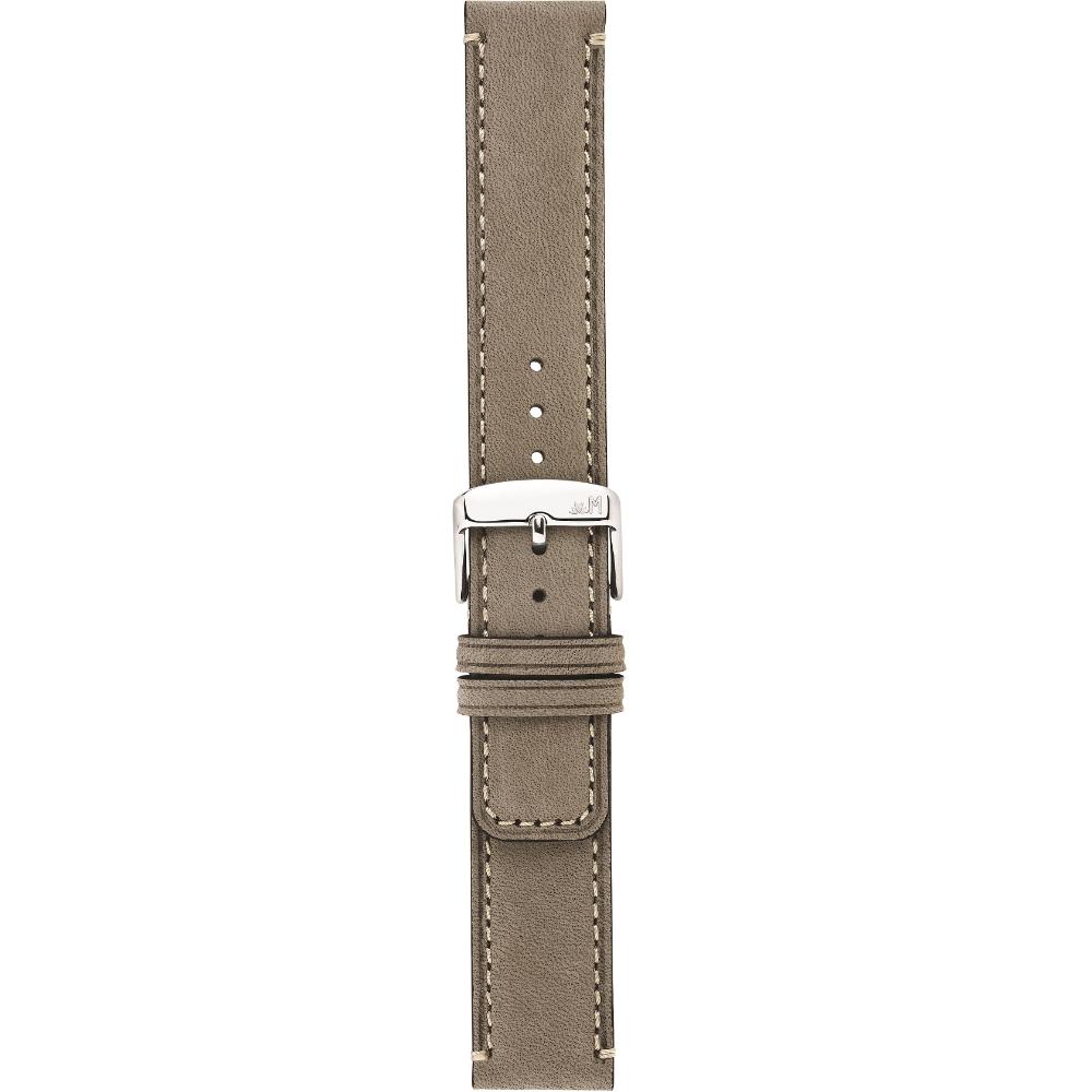 MORELLATO Coubert Hand Made Watch Strap 20-20mm Grey Extra Soft Nabuck Calf Leather A01X6021C38125CR20