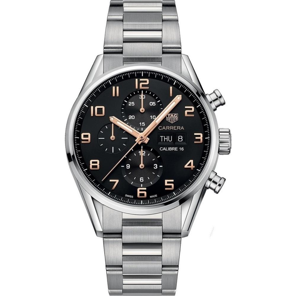 TAG HEUER Carrera Chronograph Automatic 43mm Silver Stainless Steel Bracelet CV2A1AB.BA0738