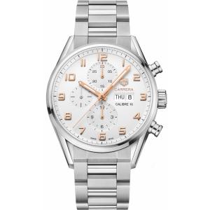 TAG HEUER Carrera Chronograph Automatic 43mm Silver Stainless Steel Bracelet CV2A1AC.BA0738 - 10970