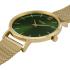 CLUSE Minuit Green Dial 33mm Gold Stainless Steel Mesh Bracelet CW10206 - 1