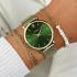 CLUSE Minuit Green Dial 33mm Gold Stainless Steel Mesh Bracelet CW10206 - 3