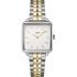 CLUSE La Tetragone White Dial 28.5mm Two-Tone Gold & Silver Stainless Steel Bracelet CW10313 - 0