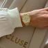 CLUSE Minuit Multifunction  Gold Dial 34mm Gold Stainless Steel Bracelet CW10701-7