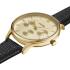 CLUSE Minuit Multifunction Gold Dial 34mm Gold Stainless Steel Bracelet Black Leather Strap CW10705 - 1